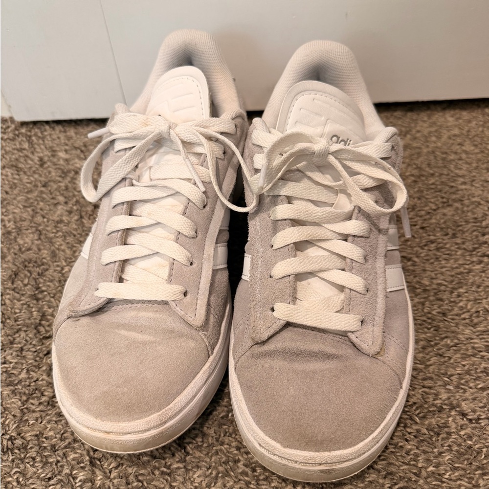 Adidas Grey Grand Court Alpha Shoes
